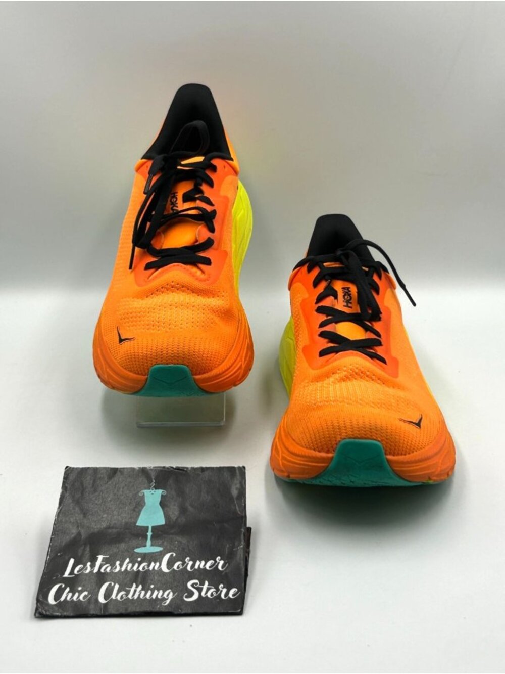 Hoka One One Men’s Orange Yellow Mesh Arahi 7 Running Shoes Size 11 3515 - Picture 2 of 16